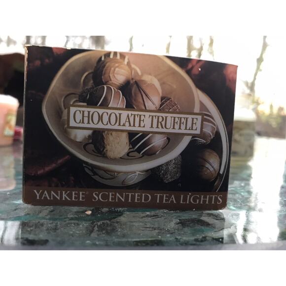 RARE Yankee Candle "chocolate truffle" Tea Lights Box of 12 Retired/HTF - Picture 1 of 4